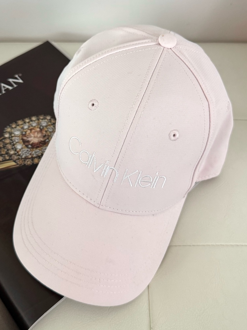 Calvin Klein Pale Pink Embroidered Logo Cap